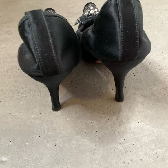 Chloe Satin Embellished Heels - Picture 5 of 9